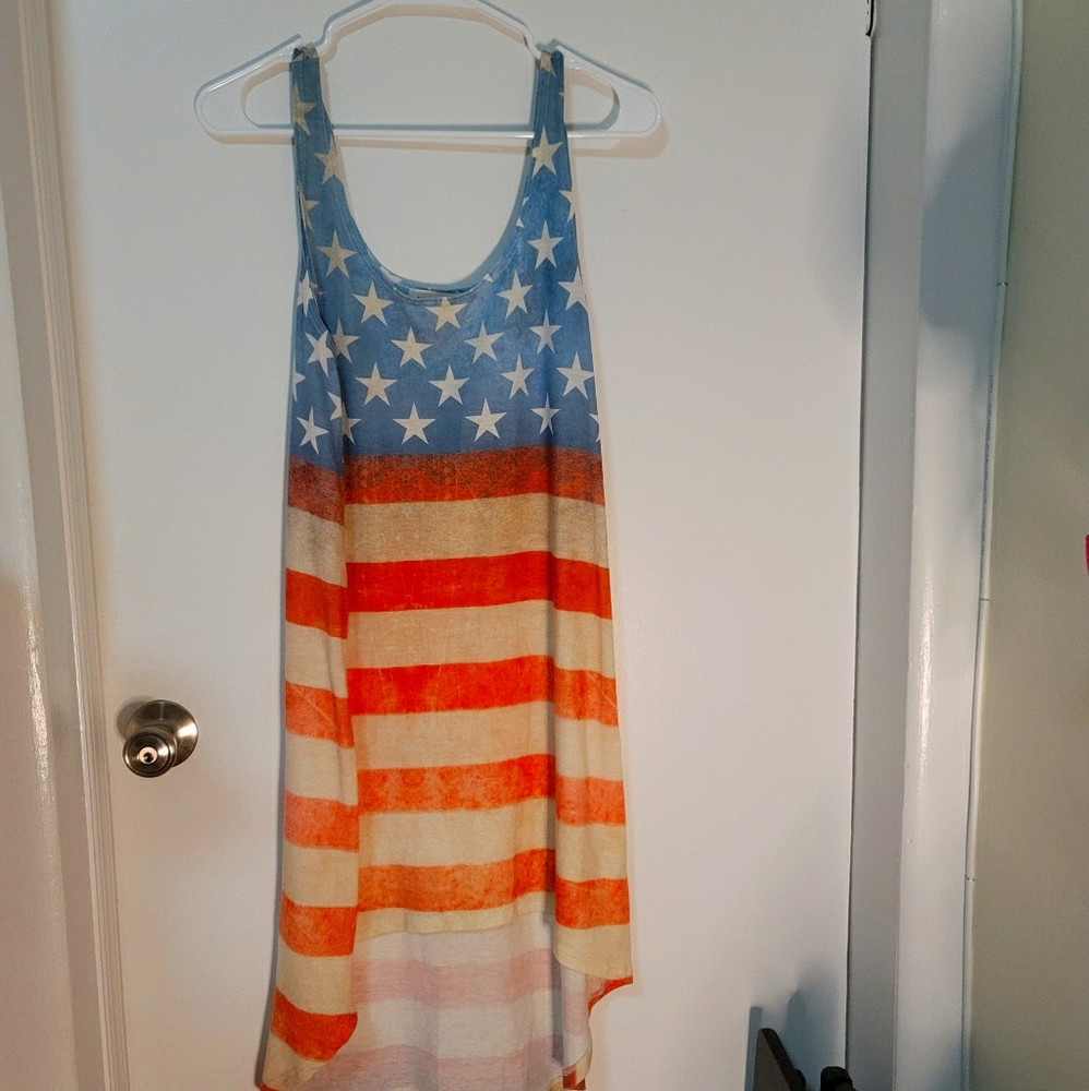 Forever 21 American Flag High Low Dress